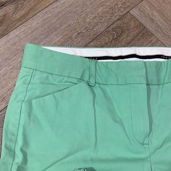 theory green trousers - Picture 4 of 8